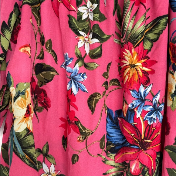 F&F Floral Off-Shoulder Blouse, Pink, Size 8. - Picture 7 of 10